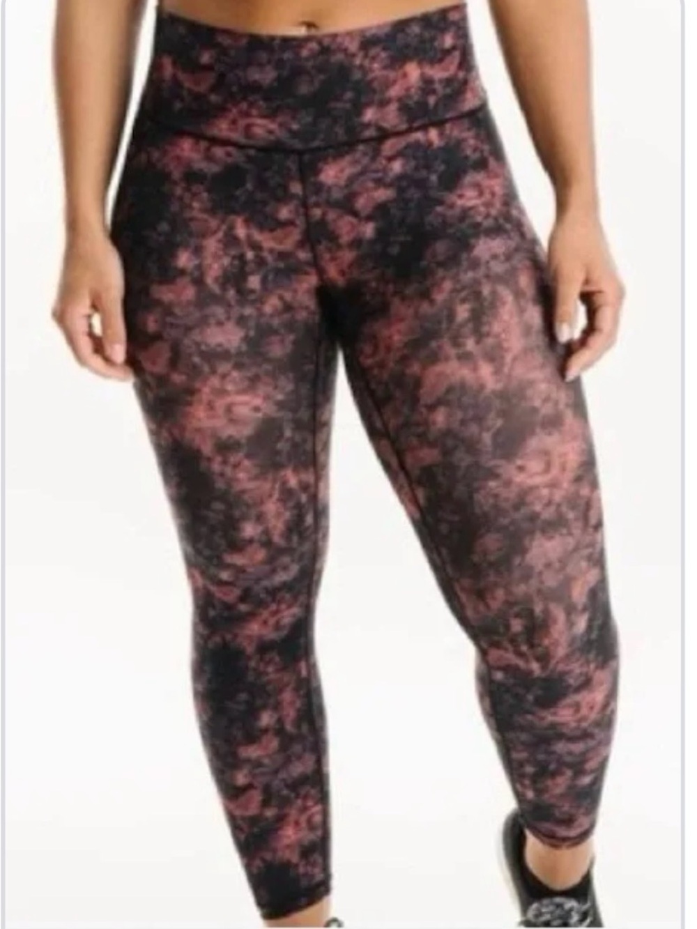 ZYIA Black & Rose Athletic Leggings